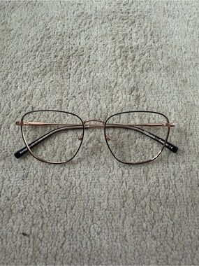 Rose Gold Metal Frame Women's Glasses